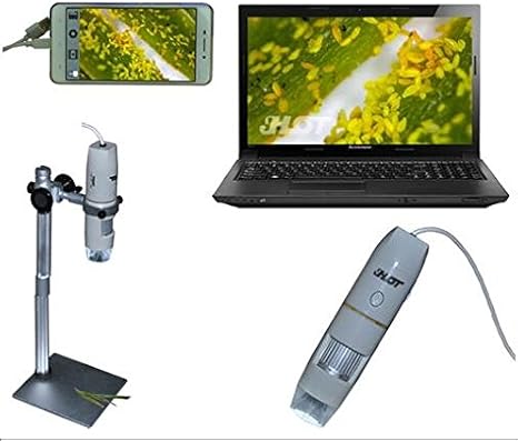 BANGWEIER Portable USB Digital Microscope 1X ~ 500X Magnification Mini Microscope Camera Magnifier with Stand