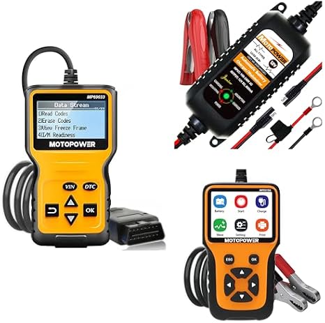 MOTOPOWER Vehicle Diagnostic Tool Battery Charger and Battery Tester