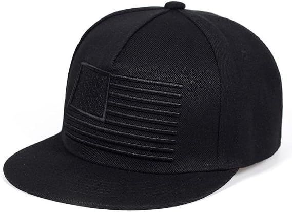 American Flag Cap Embroidery Baseball Cap Flat Bill Hip Hop Hats USA Flag Cap