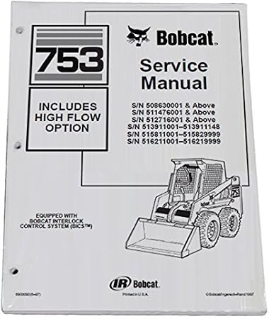 Bobcat 753, 753H Workshop Repair Manual