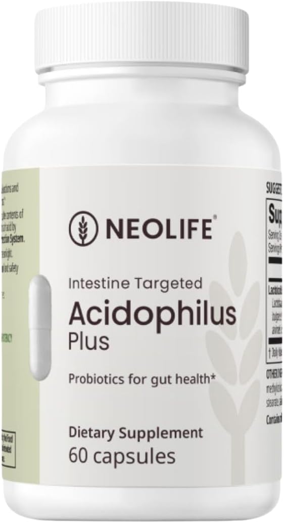 NeoLife Acidophilus Plus Probiotic - 5 Billion CFU, Digestive & Gut Health, Broad Spectrum Formula, Probiotics for Men & Women (Single)