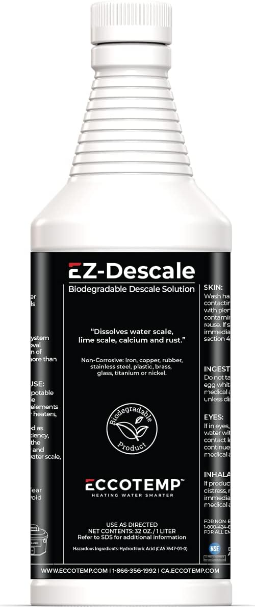 ECCOTEMP EZ-Flush Kit Descaling Solution, 32 oz.