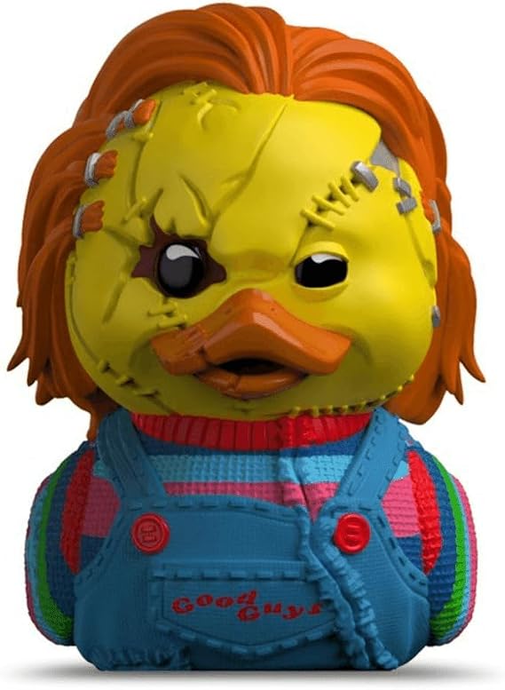 TUBBZ Chucky Scarred Collectible Vinyl Rubber Duck Figure Official Chucky Merchandise Horror TV & Movies | Official Merchandise of Chucky Scarred Horror Movies, Collectable Figurines, Vinyl Duck with box, for display,decor,gifts