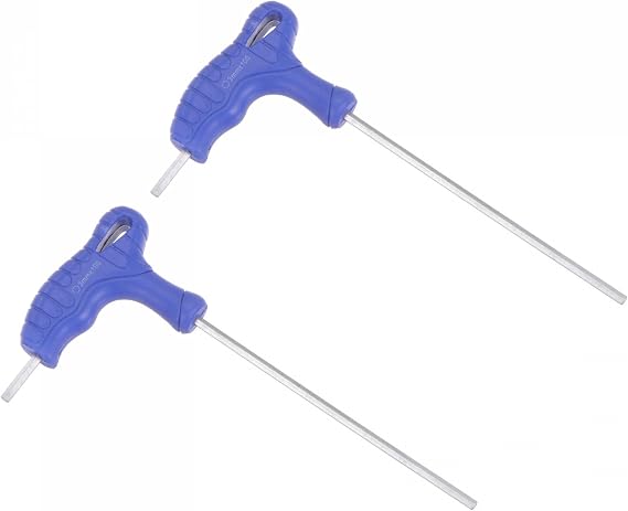 sourcing map Hex Key T-Handle Dual End Wrench Spanner Metric 3mm 2Pcs
