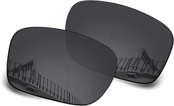 Well-aimed Replacement Lenses Compatible with EMPORIO ARMANI EA1144 Sunglasses - Black Polarized