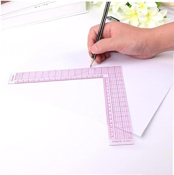 Diy Sewing Ruler Tailor L-square Shape Ruler Curve Sewing Measure Professional Tailor Craft Tool