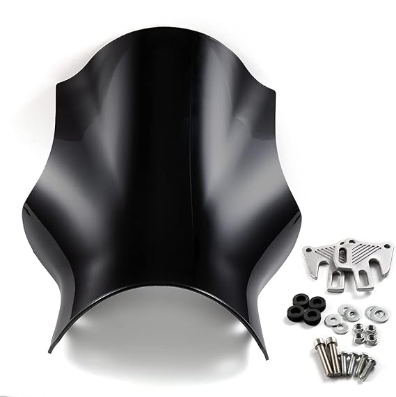 Universal Motorcycle Windshield, Motorbike Windscreen Windproof Protector Universal fit for CB400 CB600 CB750 Wind Deflector Modification Parts
