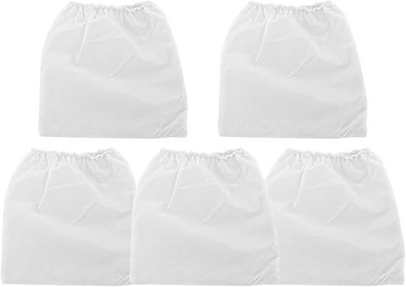 Vacuum Cleaner Bag, 5Pcs Non-woven Replacement Bags,Vacuum Cleaner Replacement Bag, Nail Art Dust Collection,Set Beauty Nail Dust Collector Bag (White)