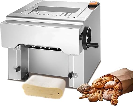 Electric Dough Roller Sheeter, Table Top Pizza Dough Press Mahcine, Commercial Dough Press Machine, Dough Pastry Sheeter Maker for Baking, For Making Pastries, Croissants, Pies,Cookies, Pizzas, Etc.