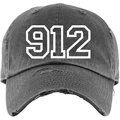 Custom Area Code Hat | Distressed Baseball Cap or Ponytail Hat | Custom Embroidered Hat