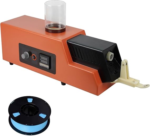 3D Printer Filament Extruder Machine - Desktop Filament Recycler for Office and Workshop - Wire Winder Tools with Speed Range 200mm/min to 600mm/min