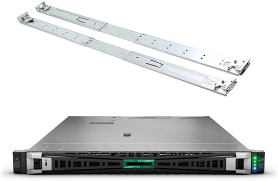 HPE ProLiant DL360 Gen11 1U Rack Server Bundle with Dual Xeon 4410y 12-Core 2GHz, 1TB DDR5 Memory, 15.36TB Enterprise SATA SSD Storage, RAID, Dual Power, iLO, Rail Kit