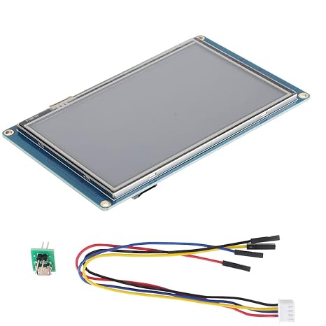 Nextion Basic Display 5.0'' NX8048T050 5.0inch TFT Resistive Touch Screen Panel 800x480 UART HMI Intelligent LCD Display Module for Arduino Raspberry Pi ESP8266