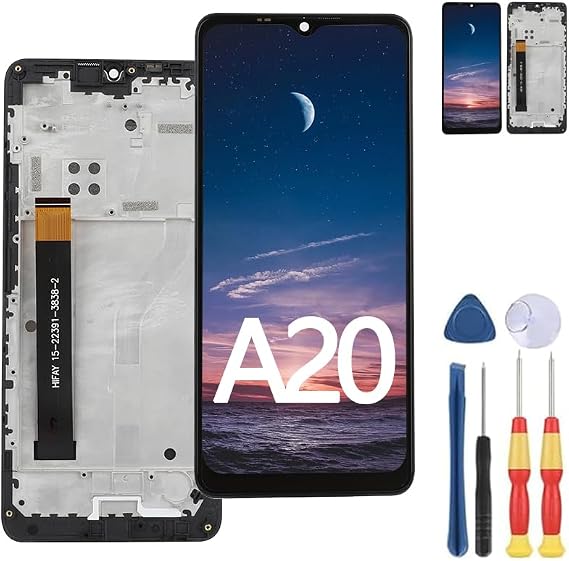 New Display Touch Screen for Cubot A20 LCD Display Replace Parts with Tools.(with Frame)