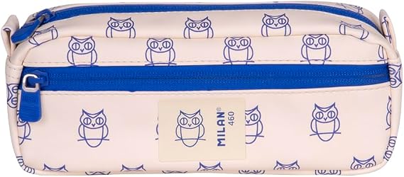 MILAN® Rectangular Pencil case with 2 zips, 460 Since 1918, Beige