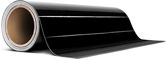 VViViD Black Gloss Air-Release Adhesive Vinyl Tape Roll (12 Inch x 20ft)