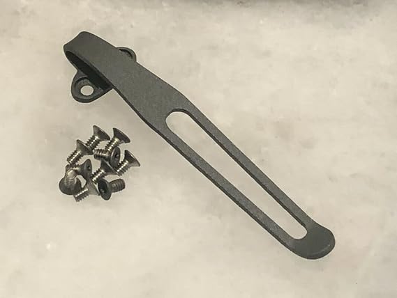 Titanium Deep Pocket Clip & Handle Screws For Benchmade Bugout 535 & Bailout 537