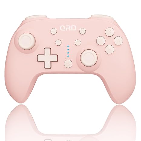 QRD Junior E5 Wireless Controller for Switch PC Android Pink