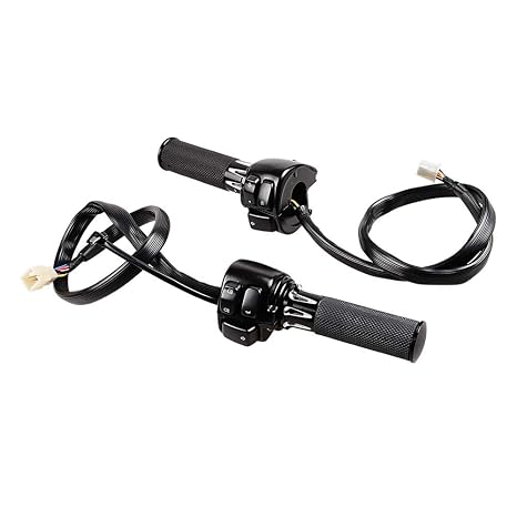 LeeMas 1" Handlebar Hand Grips Switch Controls for Harley 1996-2012