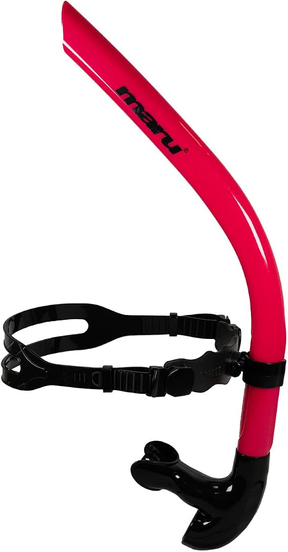 Maru Front Snorkel – Technique-Boosting Swimming Snorkel for Training & Endurance – Centre-Line Design, One-Way Purge Valve & Adjustable Head Bracket - Trusted by Coaches