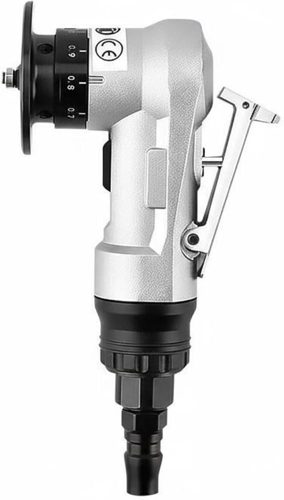 Pneumatic Chamfer Machine Deburring Tool Edge Beveler with 30000 RPM Motor Adjustable 0 to 3mm Chamfer C Angle and for Metalworking Carpentry Workshop use, Silver, Style to 2