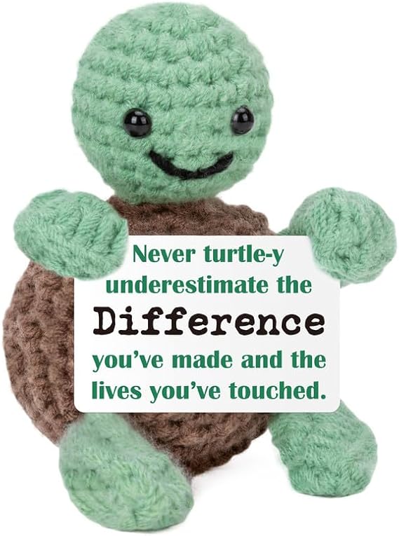 WELLBANEE Thank You Turtle Gifts for Women Men Female Male