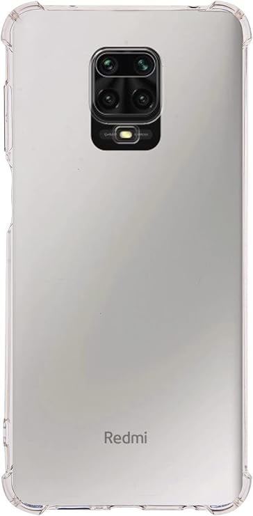 KZY İletişim Xiaomi Redmi Note 9 Pro ile uyumlu ile Uyumlu Kapak Köşe Korumalı AirBag Antishock Şeffaf Silikon Kılıf