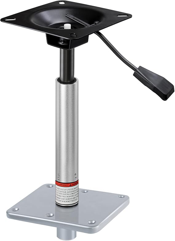 Adjustable Boat Seat Pedestal Kit w/ Lock in 3/4" Pin Post&Power Pedestal