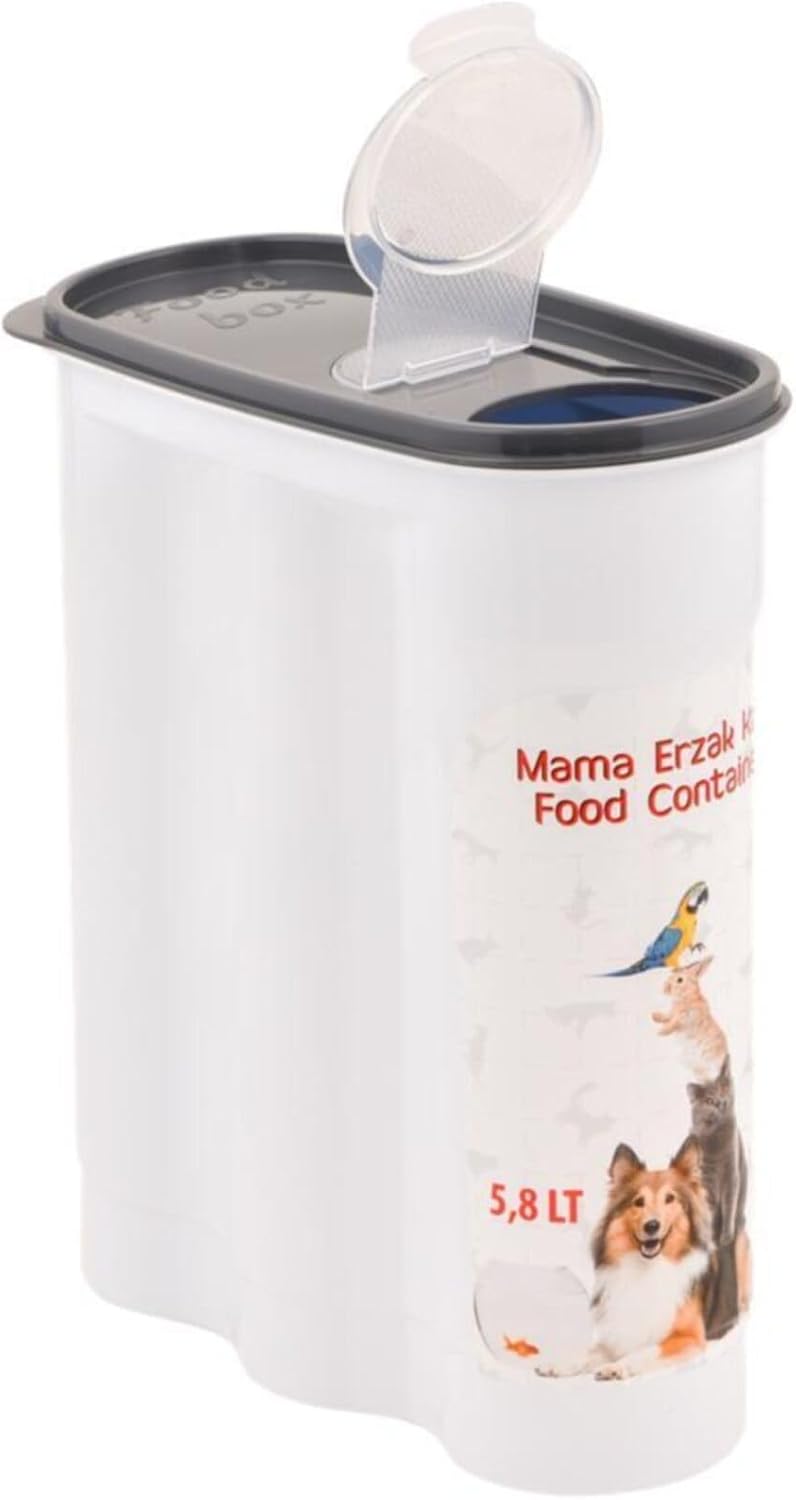 5DM-Pet Food Storage Container with Lid 5.8 LT