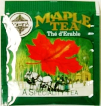Mlesna Maple Tea Bags (25 Bags) Each Tagged Tea Bag Is Individually Wrapped to Ensure Freshness.