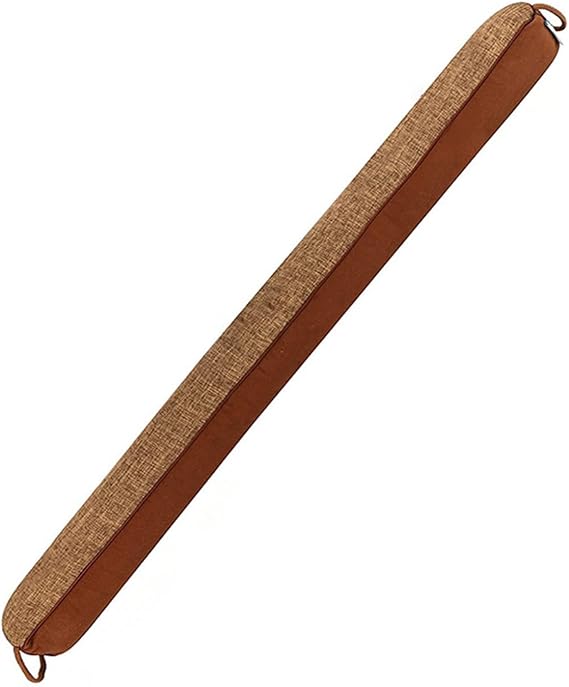 36 Inch Door Draft Stopper, Triangle Under Door Draft Blocker Noise Stopper, Interior Sound Proof Snake Draft Insulation Stopper, Weighted Wind Blocker Draft Guard for Bottom of Door (Coffee, L)