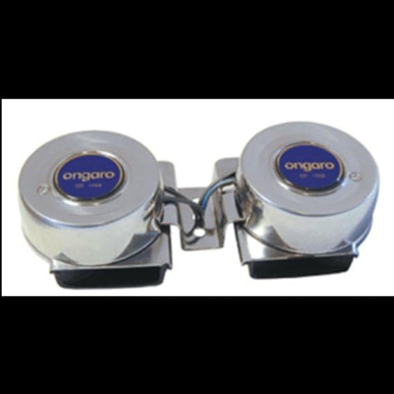 Ongaro SS Mini Compact Twin Horn - 12V Consumer Electronics
