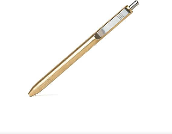 BIG IDEA DESIGN Slim Click Pen (Brass)