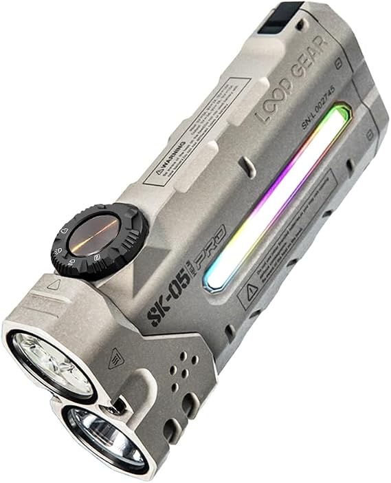 SK05 PRO Mao EDC Flashlight 4360 Lumens, 8000mAh Rechargeable LED Flashlight & Power Bank, 3-in-1 Lighting Modes (Flood/Spot/Side Light) for Camping, Hiking, Emergency,Outdoor | 405m Throw Rechargeable LED Flashlight,3-in-1 Lighting Modes (Flood/Spot/Side Light) for Camping, Hiking, Emergency,Outdoor