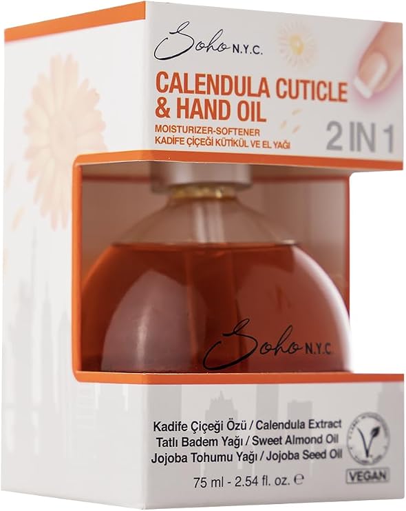 SOHO NYC Cuticle and Hand Oil-Calendula-Nourishing Softener 75 ml