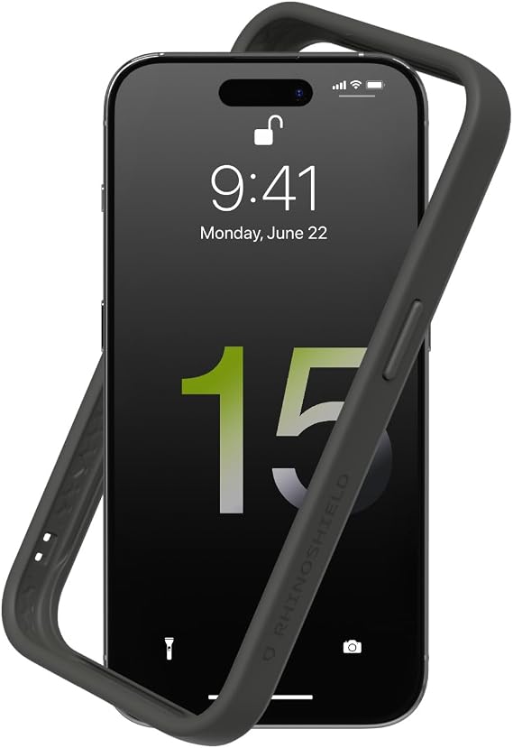 RHINOSHIELD Rhino Shield Mod NX Bumper for iPhone 15 Pro Case | Backless Bumper / Ultra Thin Design / Minimalist Style / Mil-Spec Drop Protection