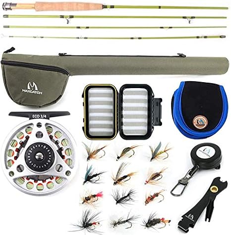 MAXIMUMCATCH Maxcatch Ultra-Lite Fly Rod for Stream River Panfish/Trout Fishing 1/2/3 Weight and Combo Set Available