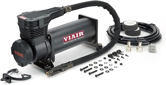 VIAIR 485C High Performance Compressor, Gen 2 | 12V Continuous Duty Cycle Compressor for Air Tanks, Bags & Air Horns | 200 PSI (Stealth Black)
