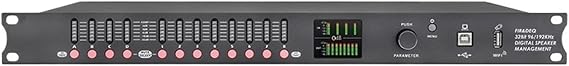 DP48X Professional Digital Audio Processor 4Input 8Output Drive Rack Procesador With RIR DEQ 192KHZ Speaker Management System(Black)