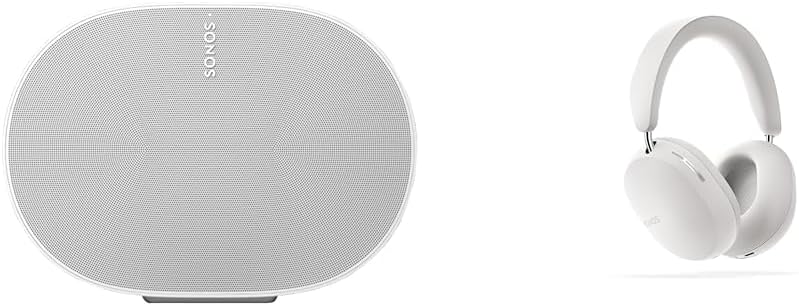 Bundle Deal: Sonos Smart Speaker Bluetooth 5.0 Era 300 Era 300 White + SONOS Ace Fully Wireless Bluetooth Noise Cancelling Headphones White