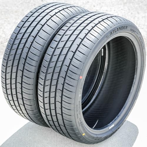 Set of 2 TWO Atlander Xsport-86 Summer Passenger Car High Performance Radial Tires-24540R19 2454019 24540-19 98W Load Range XL 4-Ply BSW Black Side Wall UTQG 420AA