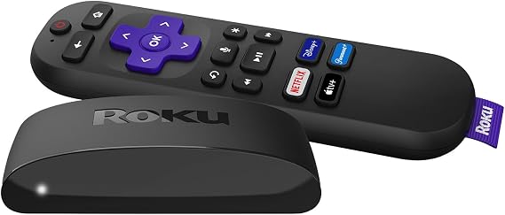 Roku Express 4K+ | HD/4K/HDR Streaming Device with Voice Remote, TV Controls, Fast Wi-Fi, Premium HDMI Cable, and Easy Setup
