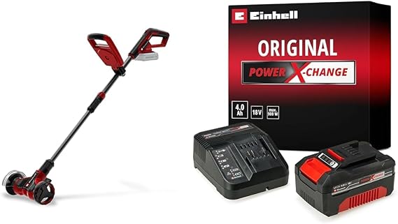 Einhell GE-CC 18/110 Li E - Solo, Akülü Derz Temizleme Makinesi + Einhell 18V 4,0 Ah PXC Starter Kit, Akü & Şarj Cihazı