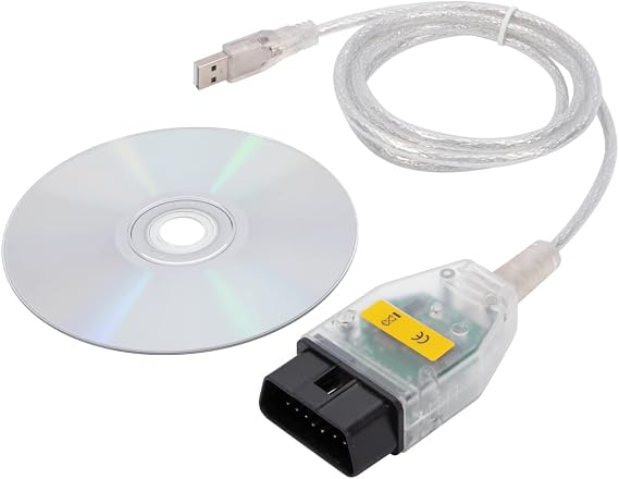 K+DCAN USB OBD2 Diagnostic Coding Cable with Switch Link FT232RQ Chip for E60 E70 E87 E90 E93 R56 (1998-2008) - Error Reading Coding Service Reset