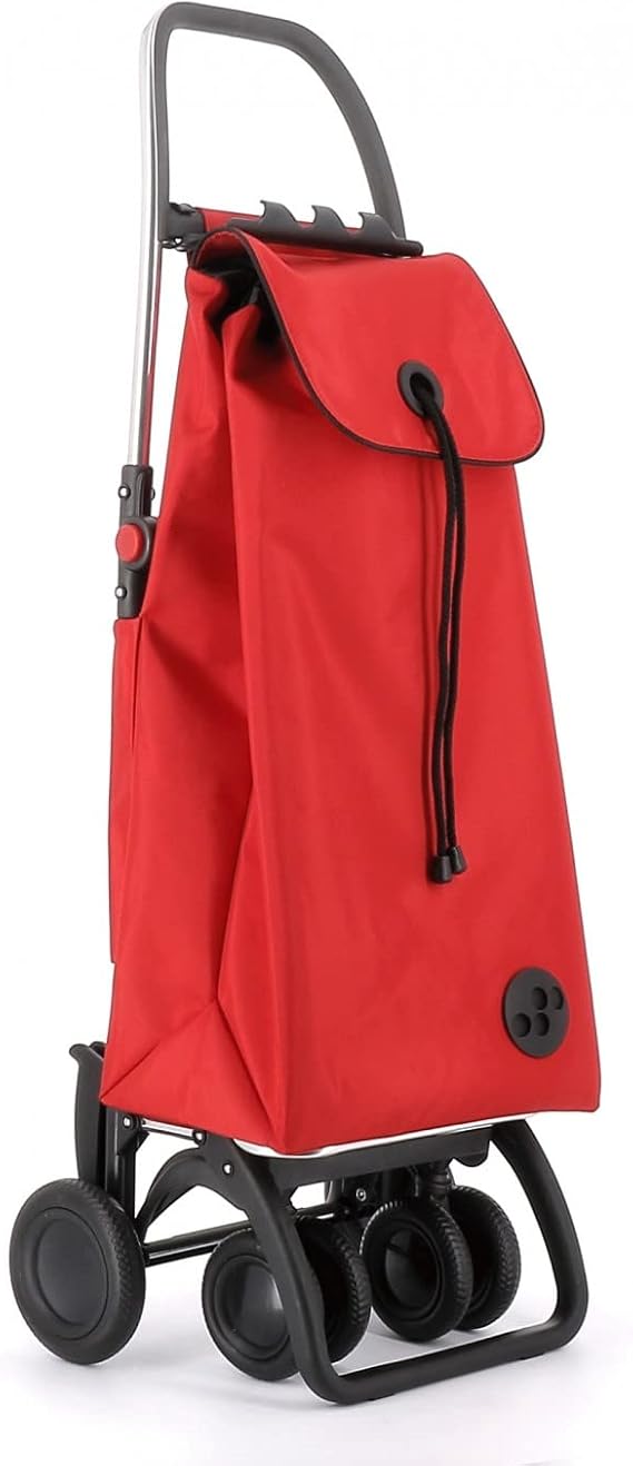 Rolser I-Max MF 4 Wheel 2 Swivelling Foldable Shopping Trolley - Red