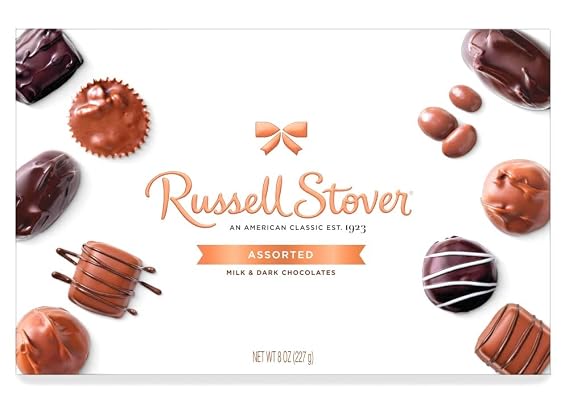 Russell Stover 8oz Milk & Dark Assorted Chocolate Pack
