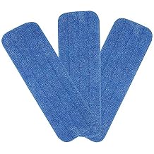 Microfiber Spray Mop Replacement Heads for Wet/Dry Mops Floor Cleaning Pads Compatible with Bona Floor Care System (3 Pack)