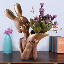 Princy craftDecorative Flower Vases showpiece for Living Room, Bedroom, Kitchen, Dining Room, Office Decoration Home Decor 14 Inch (Brown)