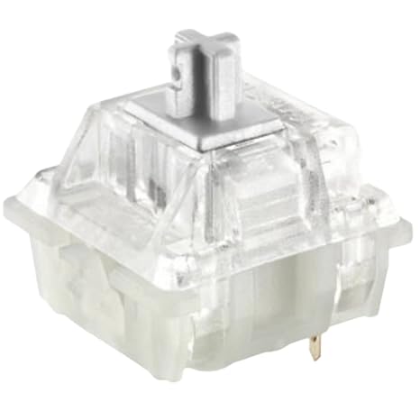 Cherry MX Key Switch for Mechanical Gaming Keyboard | Plate Mount | MX1A51NA Cherry RGB Speed Silver, 65 pcs