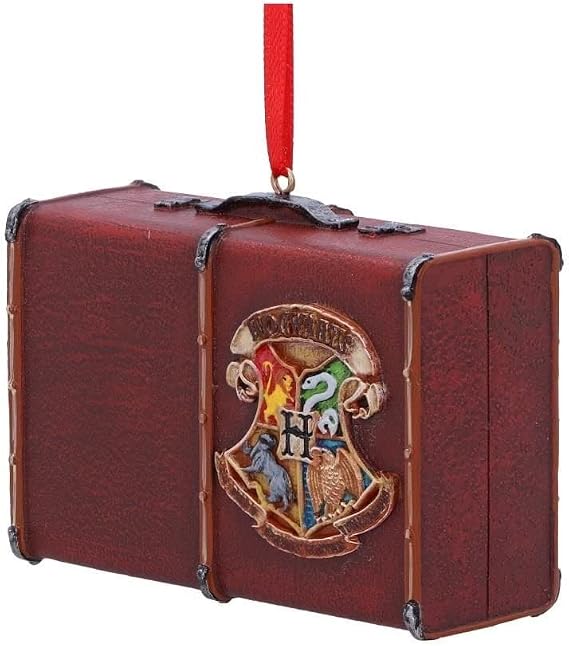 Nemesis Now Harry Potter Hogwarts Suitcase Trunk Hanging Ornament Decoration, Resin, Officially Licensed Harry Potter Merchandise, Hogwarts Giftware, Cast in The Finest Resin, Expertly Hand-Painted